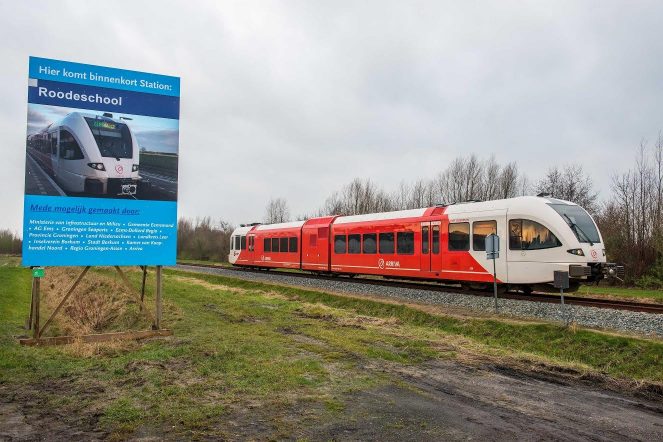 Opening van het nieuwe station Roodeschool