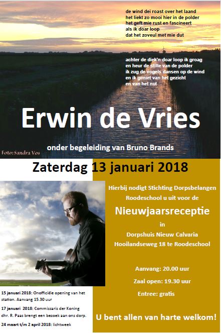Erwin de Vries bij Nieuwjaarsreceptie