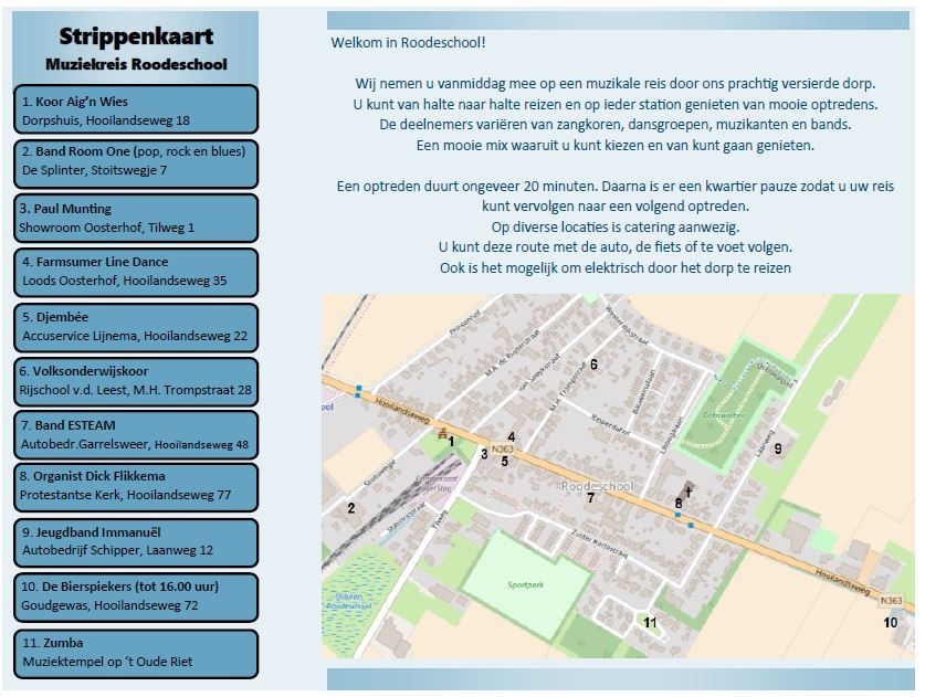 Beleef zaterdag 31 maart de muziekreis